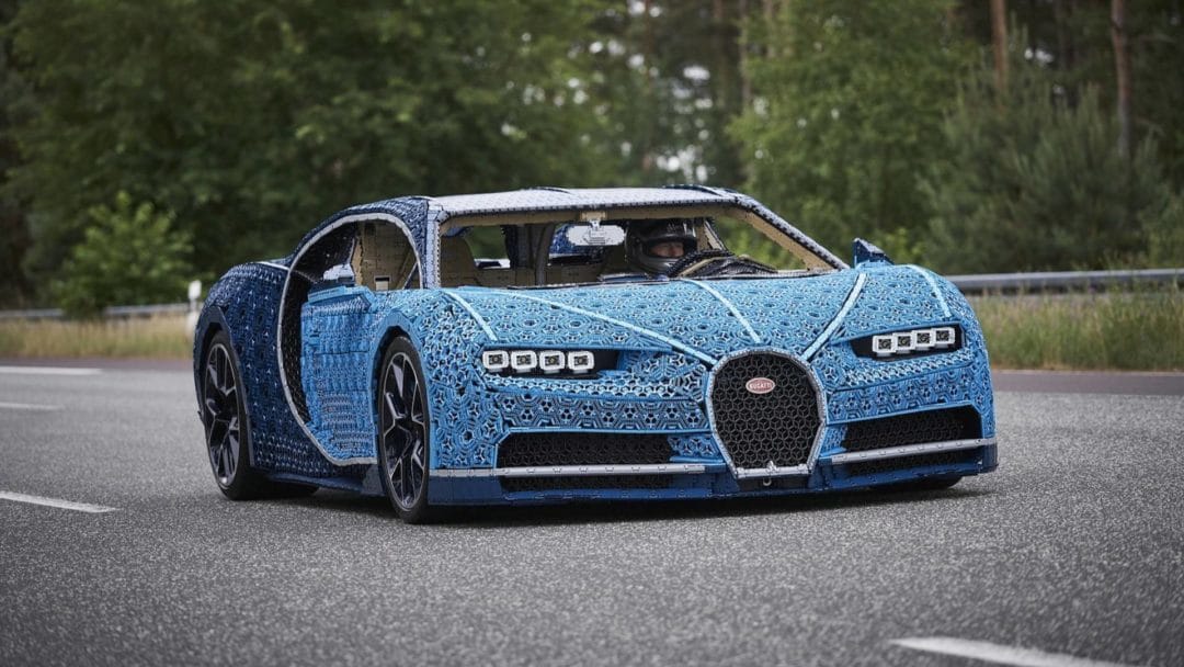 Bugatti Chiron : une réplique en Lego à l'échelle 1