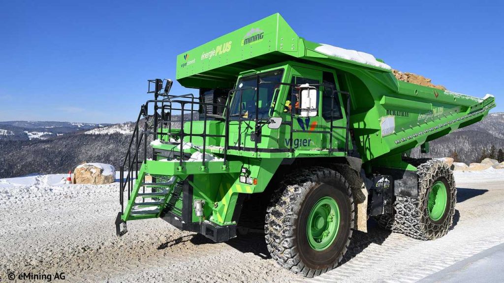 Camion électrique chantier